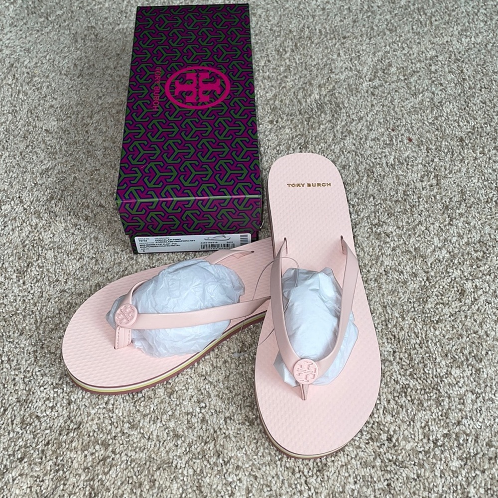 Tory Burch Mini Minnie flip flops SIZE 8